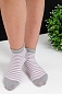 Детские носки стандарт Полосочка Серые / 3 пары