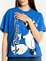 Женская футболка "Oversize" арт. к1242тг / Темно-голубой